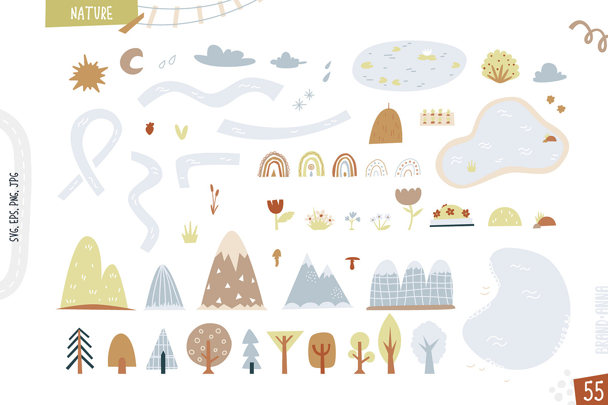 Map Creator Vector Bundle, an Animal Illustration by Brandianna (Photo 6 of 16)