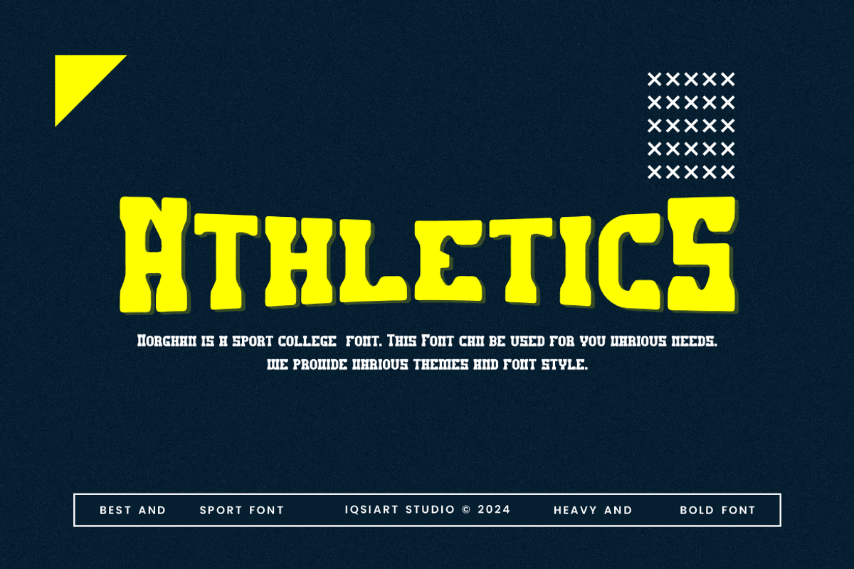 Sekoxaz Athletics - Sport Font, a Slab Serif Font by Iqsiart Studio (Photo 6 of 6)