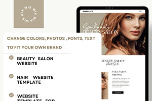 Wix Hair Beauty Salon Template