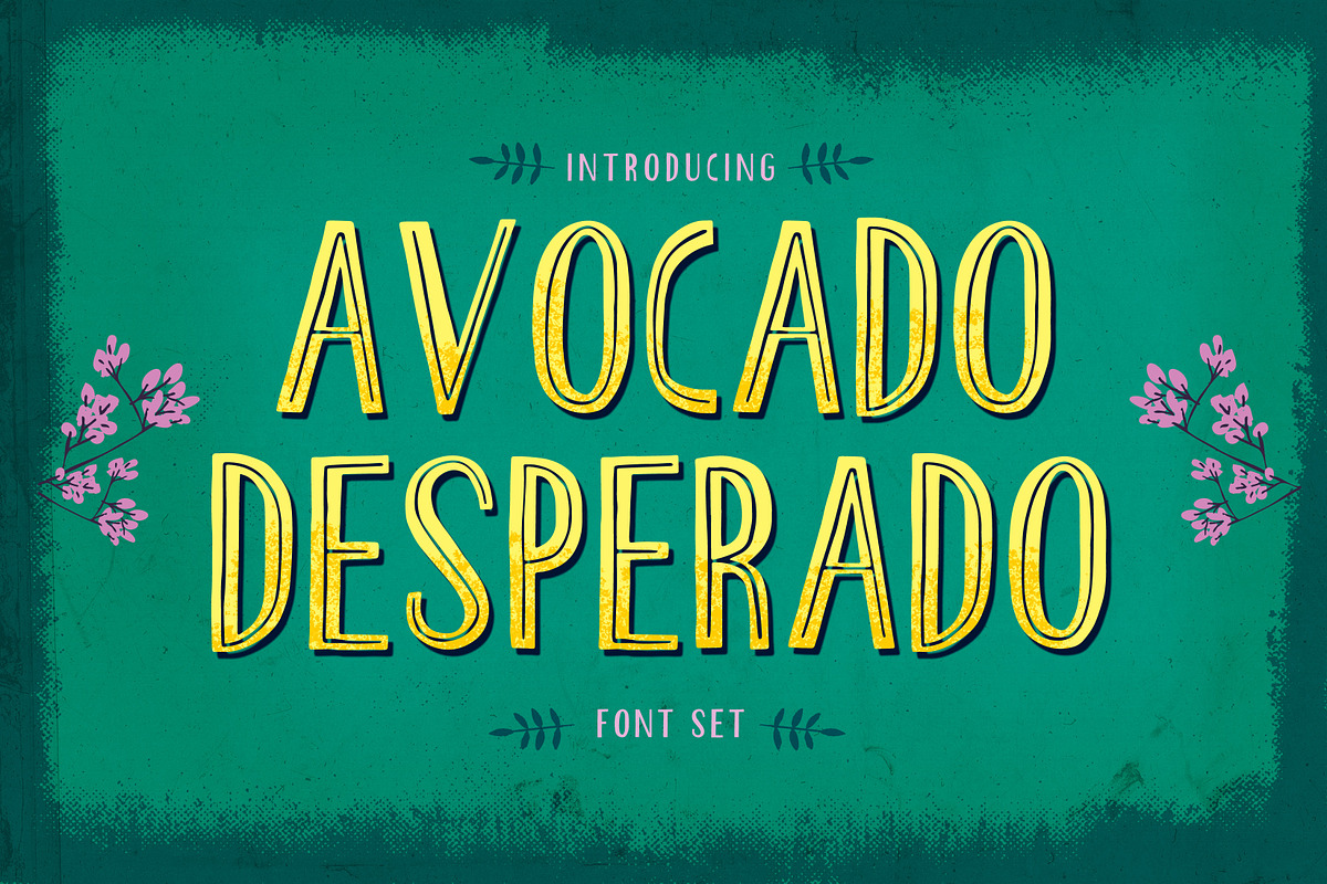 Avocado Desperado Font Set