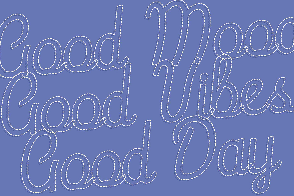 CS Brenda Dashed, a Script Font by Craft Supply Co. (Photo 4 of 8)