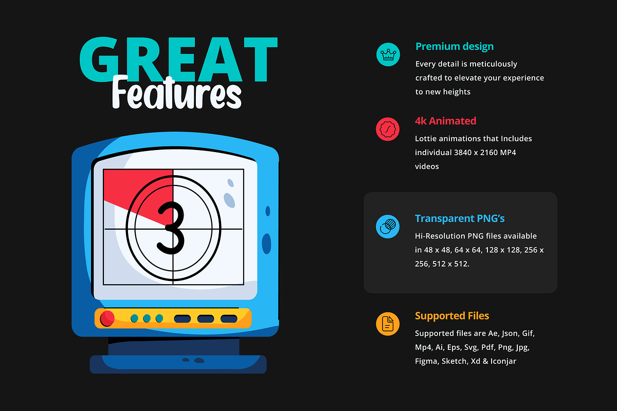 Theater and Cinema Icon Set, a Duotone Icon by Prosymbols (Photo 2 of 8)