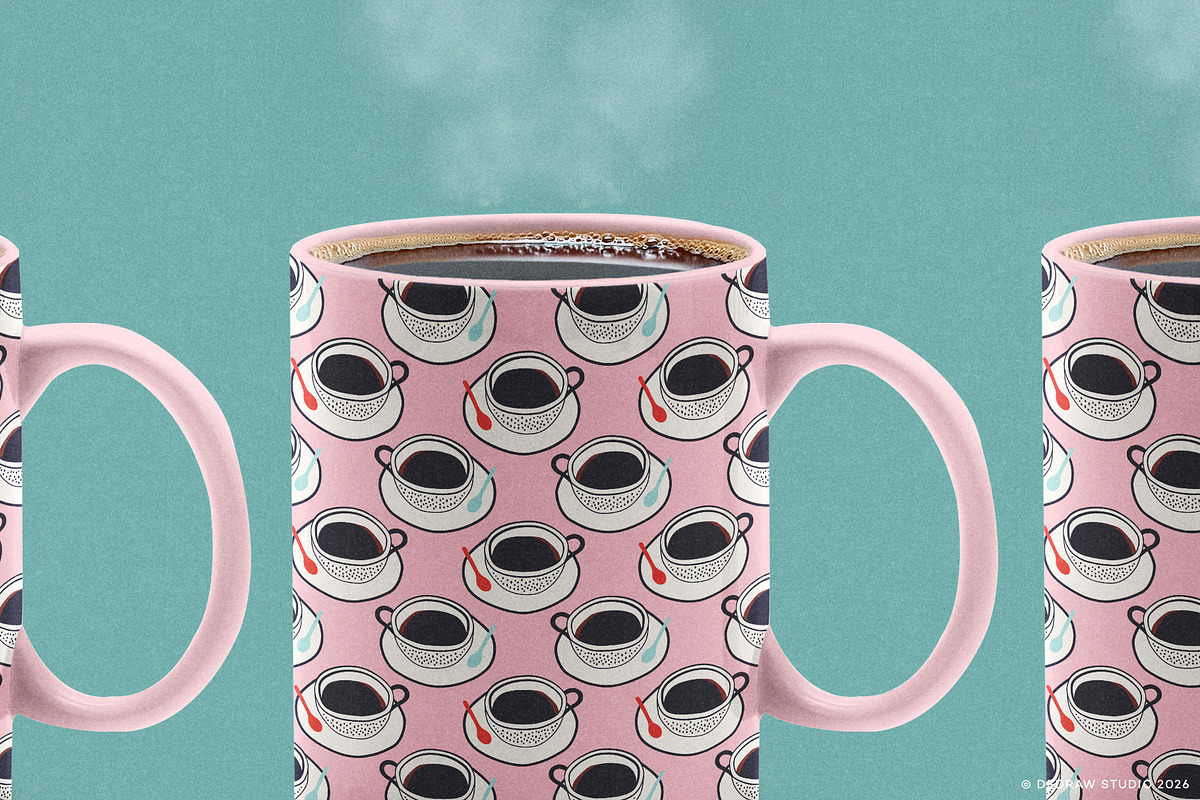 Café Collection: Graphics & Patterns, a Pattern Graphic by Dedraw Studio (Photo 2 of 15)