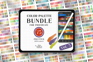 75 Procreate Palettes Bundle Vol.3, a Palette Add-On by Olya Haifisch