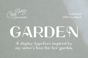 GARDEN: Hand Illustrated Retro Font