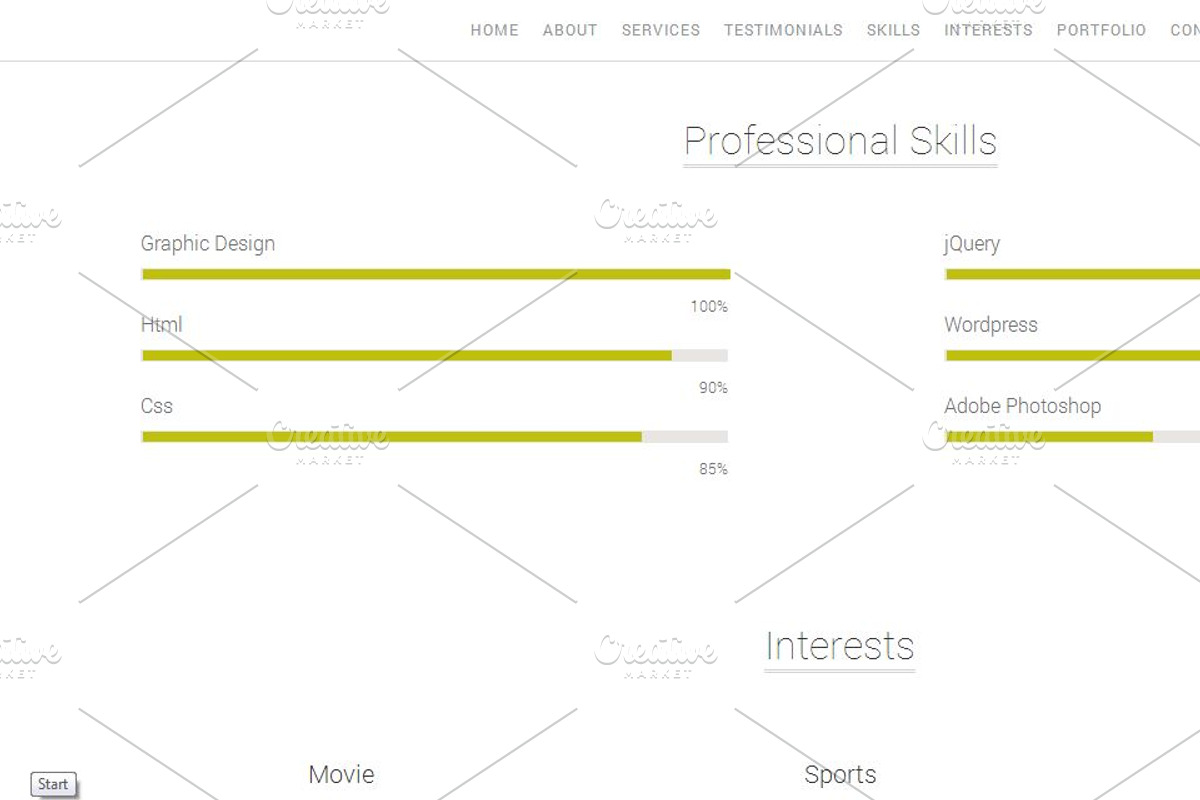Axiata - Responsive Portfolio/Resume, a Bootstrap Template by Pentaclay (Photo 3 of 5)