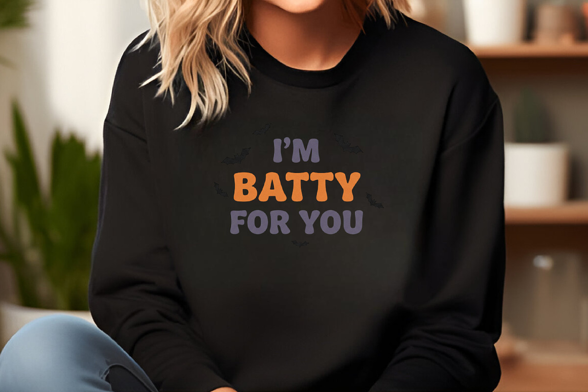 I’m Batty for You Halloween PNG, an Illustration by Craft Nest (Photo 6 of 6)