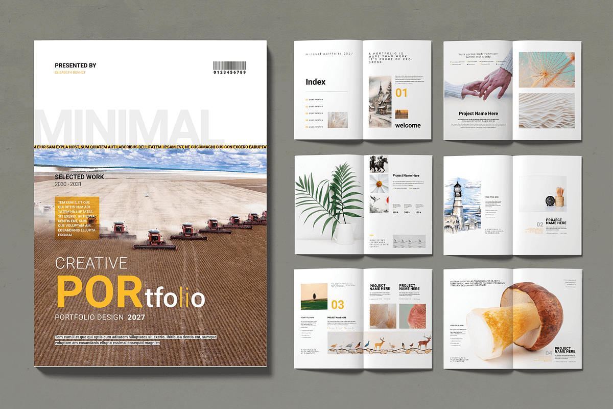 Portfolio Layout Template, a Brochure Template by MightyDesign (Photo 1 of 12)