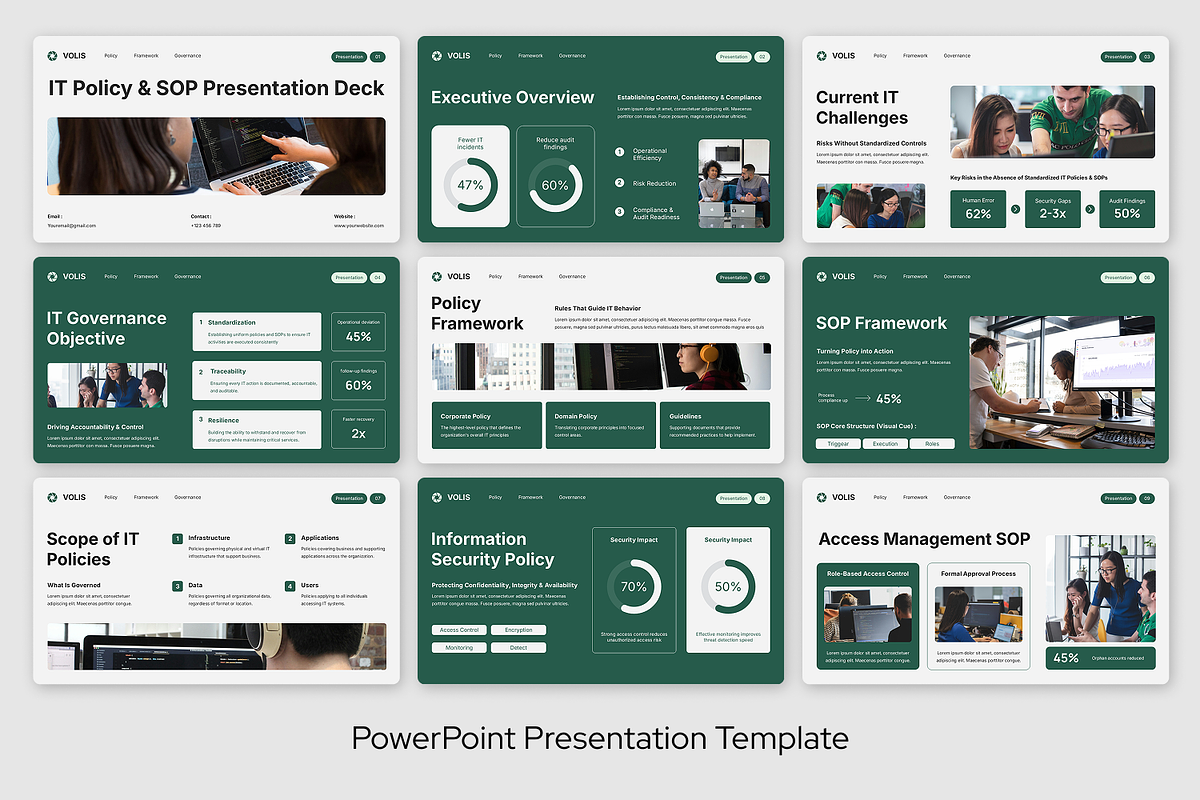 IT Policy & SOP Presentation Deck, a Presentation Template by Sixtemp (Photo 2 of 3)