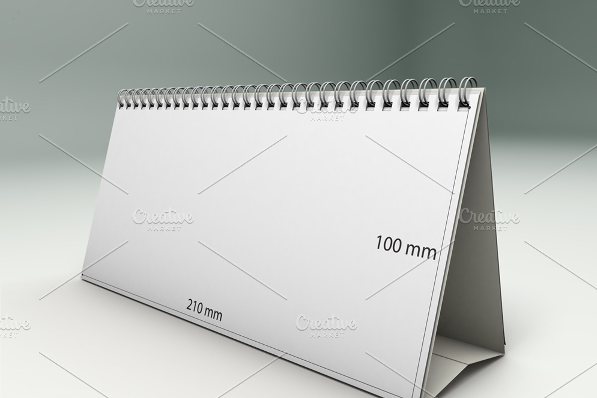 Desk Calendar Mock-Up, a Mockup by maximmmmum (Photo 3 of 8)