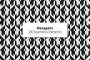 Hexagons - 28 Seamless Patterns, a Pattern Graphic by Tustan (Thumbnail 1 of 6)
