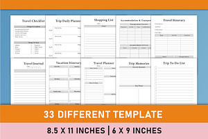 Editable Travel Planner Bundle