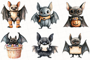 Halloween Quirky Funny Bats Clipart, an Illustration by OK Design (Thumbnail 4 of 5)