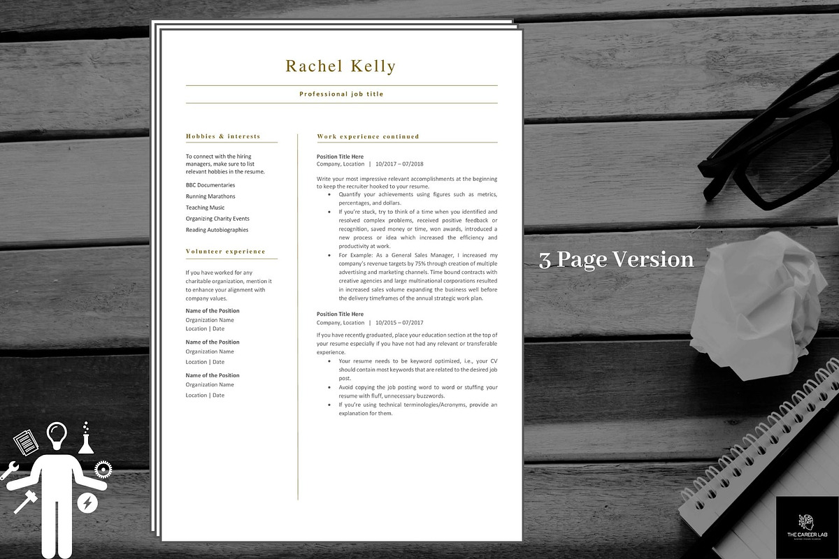 Resume/CV Template for executives, a Resume Template by The Career Lab (Photo 5 of 10)