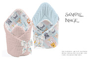 Swaddle Wrap Blankets Minky & Muslin, a Mockup by mock-ups (Thumbnail 8 of 31)