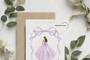 Quinceanera Lilac and Silver Clipart, an Illustration by Sunflower Day Love (Thumbnail 3 of 4)