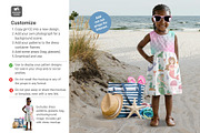 Girls Cotton Sun Dress Canva Mockup, an Apparel Mockup by Mockup Scene (Thumbnail 11 of 15)