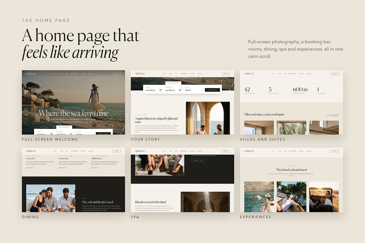Aurelle Luxury Hotel & Resort Theme, a WordPress Template by Tomasz Ganclerz (Photo 12 of 18)