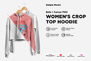 Crop Top Hoodie Mockup, a Hoody Mockup by DesignSupply Co. (Thumbnail 1 of 10)