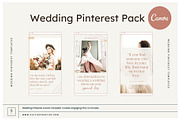 Wedding Pinterest Canva Templates, a Social Media Template by Cultive Creative (Thumbnail 1 of 13)
