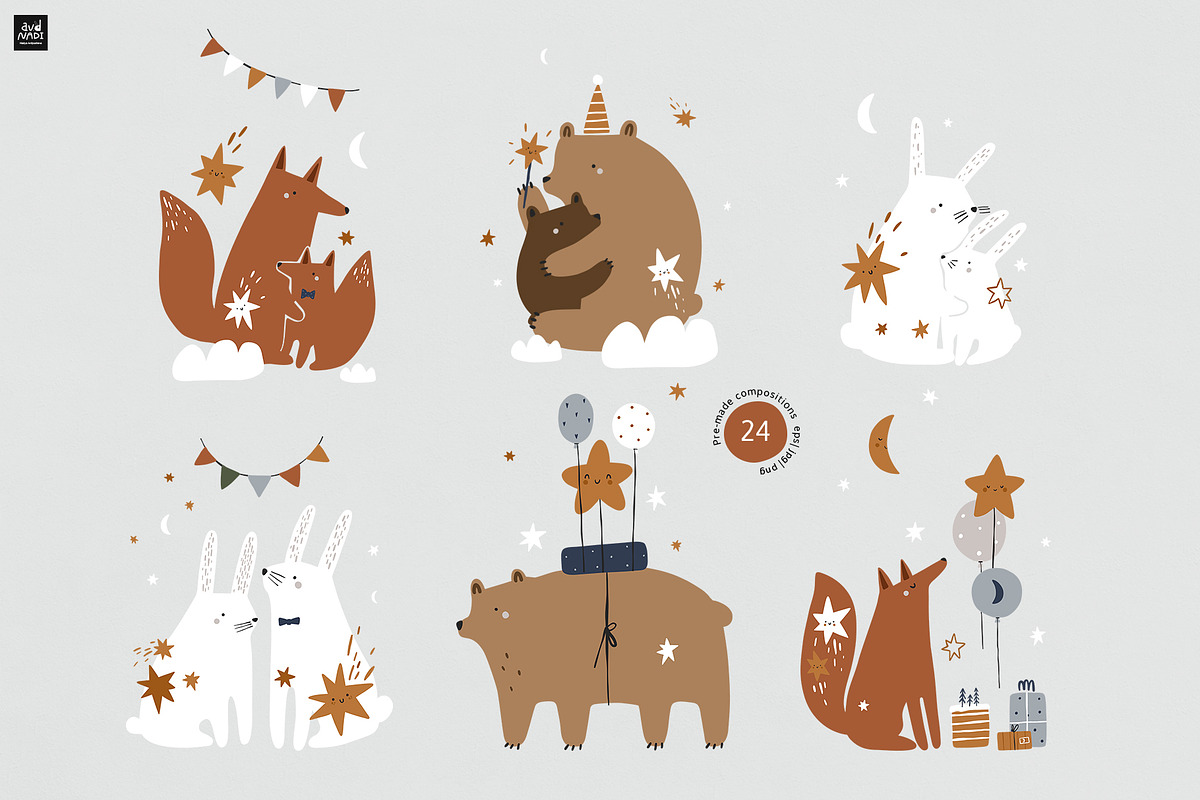 Winter Wonderland collection, an Animal Illustration by avdnadi (Photo 4 of 12)