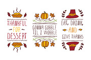 Handdrawn Thanksgiving elements, a Decorative Illustration by AV Design (Thumbnail 2 of 4)