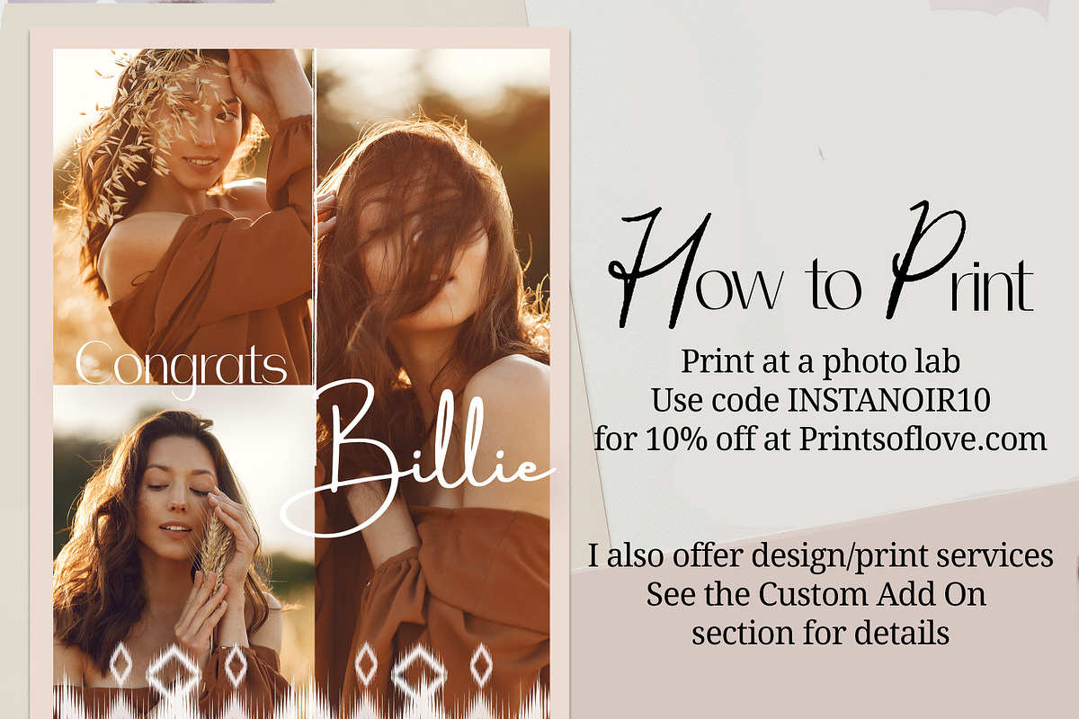 Boho Vertical Grad Card Template, a Card Template by InstaNoirDesigns (Photo 5 of 9)