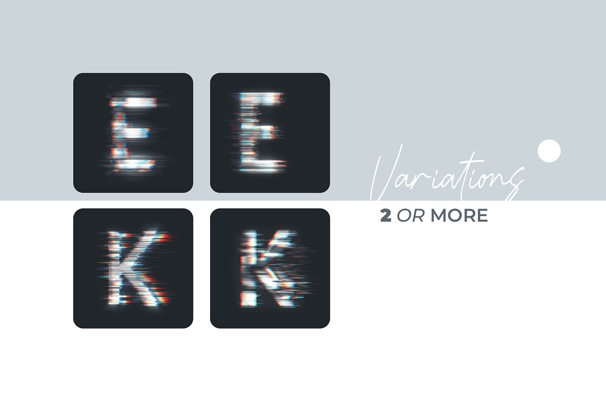 Error Data Glitch Letters Overlays, a Symbol Font by PhotoSpirit (Photo 2 of 8)