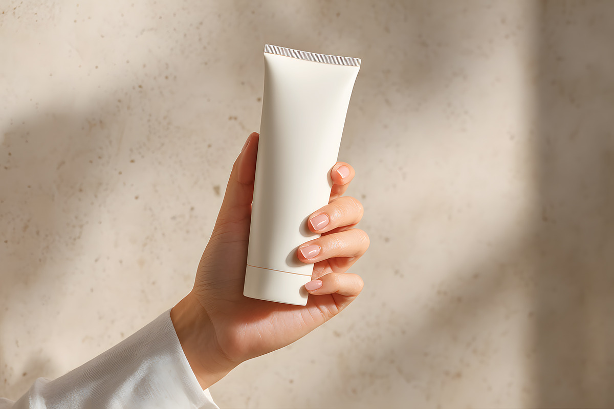 Metallic Cosmetic Tube Mockups, a Packaging Mockup by GenesisCreativeCo (Photo 4 of 4)