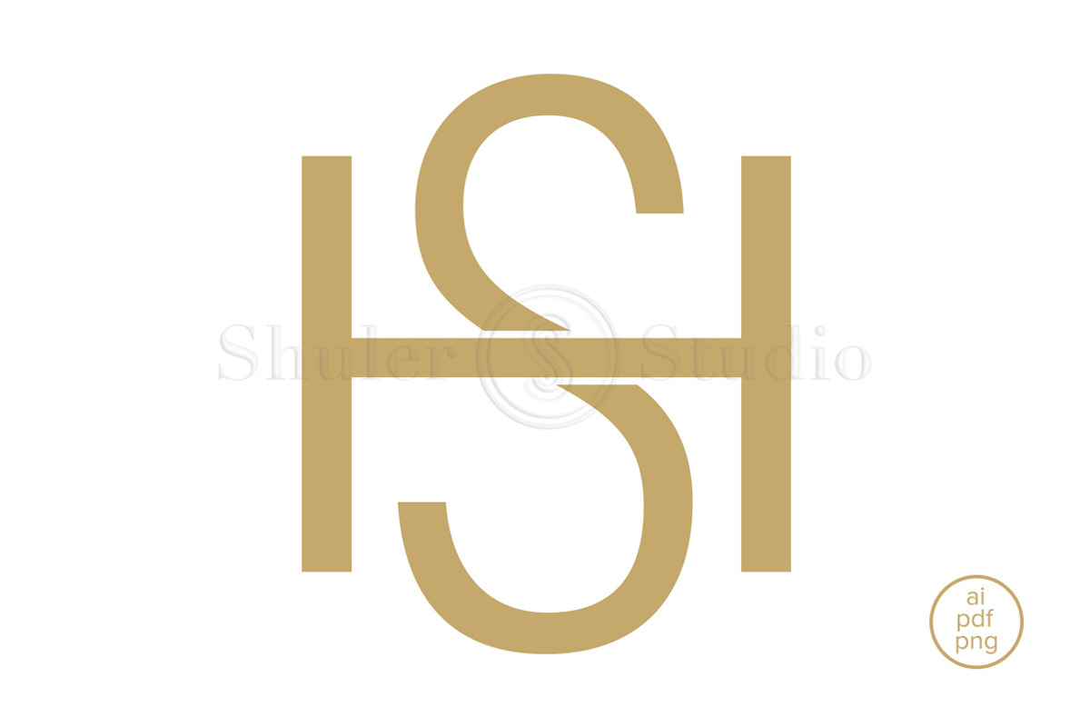 HS Monogram SH Monogram, a Branding & Logo Template by Shuler Studio (Photo 2 of 5)