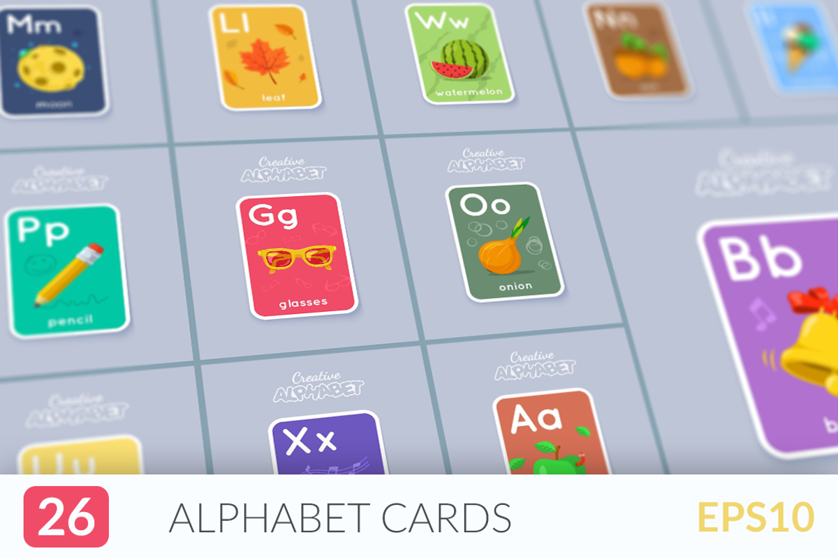 Alphabet cards, a Graphic by Chuhastock (Photo 5 of 7)