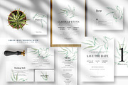 Green Leave Wedding Suite, an Invitation Template by Azka Creative (Thumbnail 1 of 5)