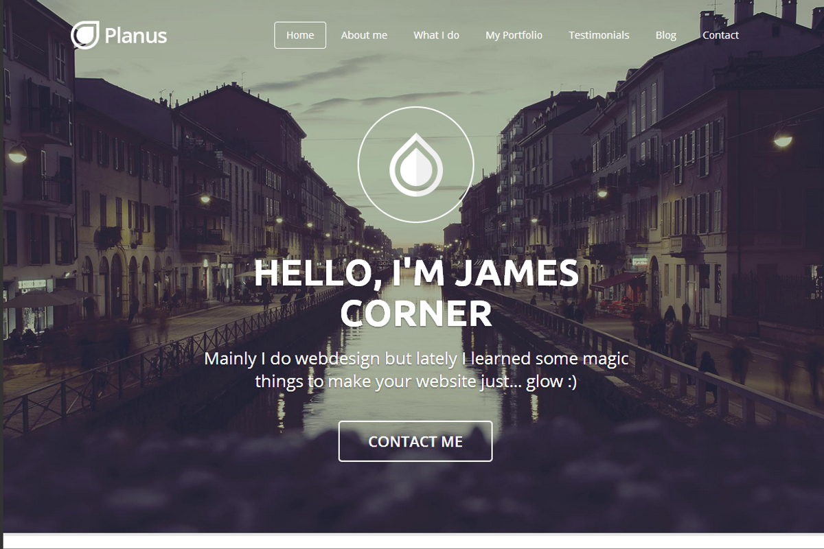 PlanusWP - One Page Wordpress Theme, a WordPress Template by Picseel