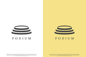 Podium Product Logo Design Icon, a Branding & Logo Template by Morvana Crew
