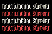Qordhion - Blackletter Font, a Blackletter Font by MooneseyeType (Thumbnail 6 of 9)