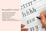 Italic calligraphy Guidelines, a Brochure Template by Line and Bloom (Thumbnail 4 of 8)