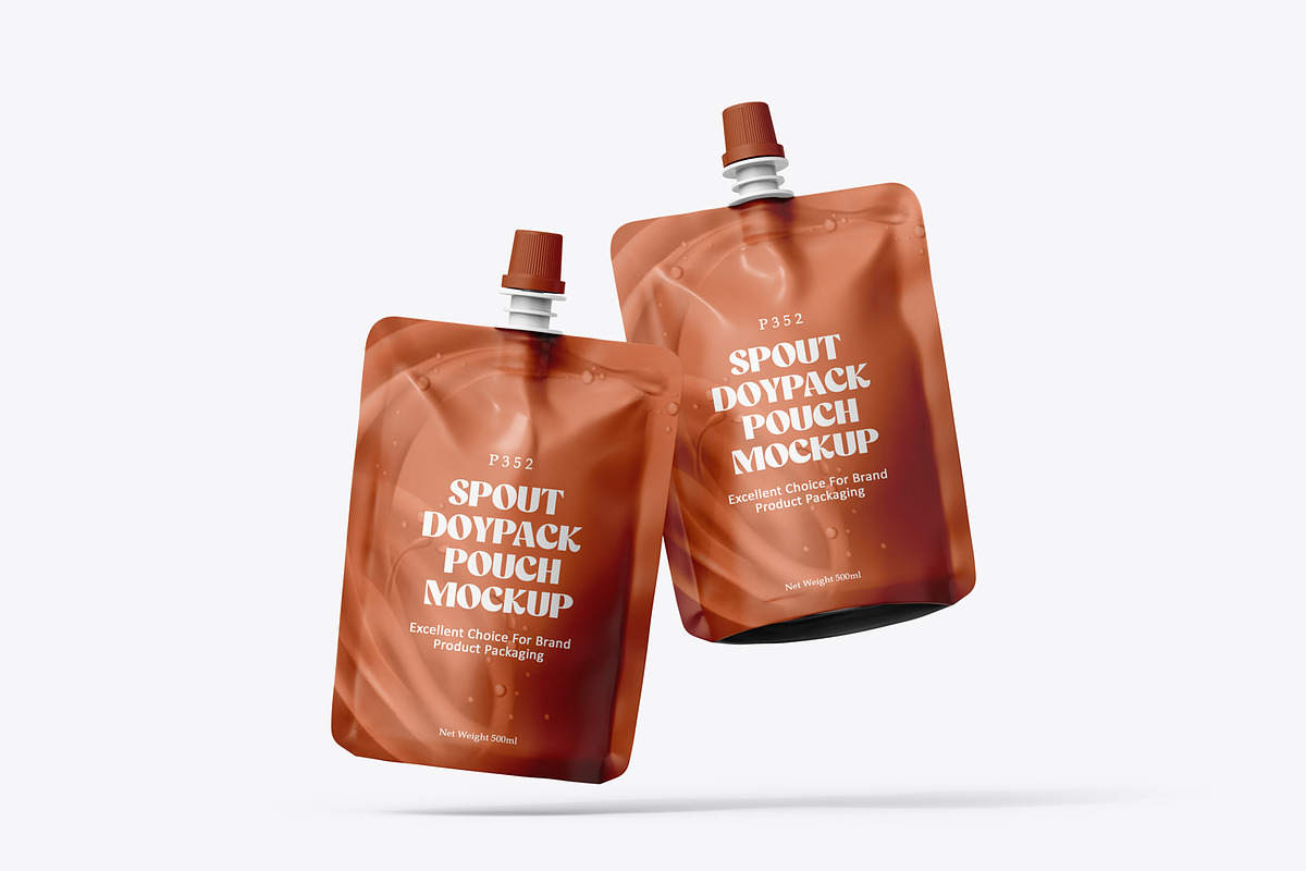 Spout Pouch Packaging Brand Mockup, a Packaging Mockup by Ram Studio (Photo 6 of 14)