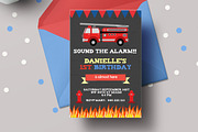Fireman Invitations printable, a Stationery Template by mpcprintables (Thumbnail 1 of 3)