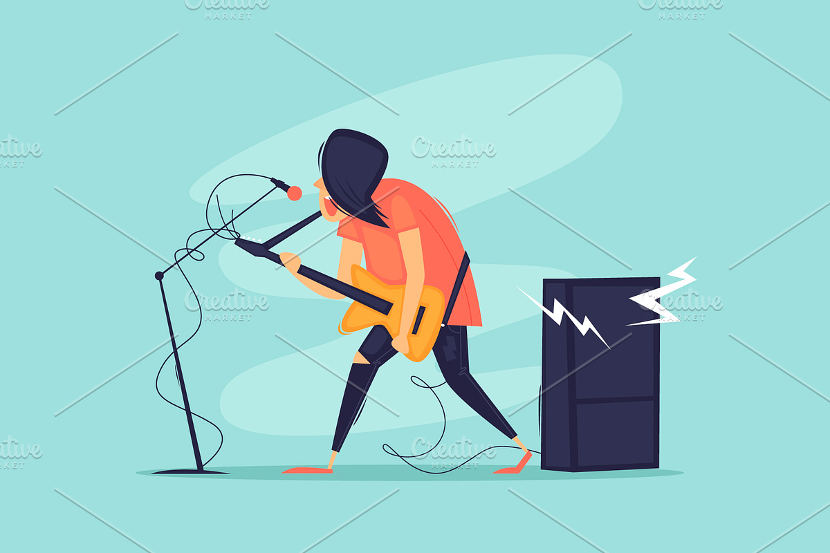 Rock band., an Illustration by Podis (Photo 4 of 4)