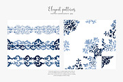 watercolor pattern damask textures, a Pattern Graphic by Patishop Art (Thumbnail 4 of 9)