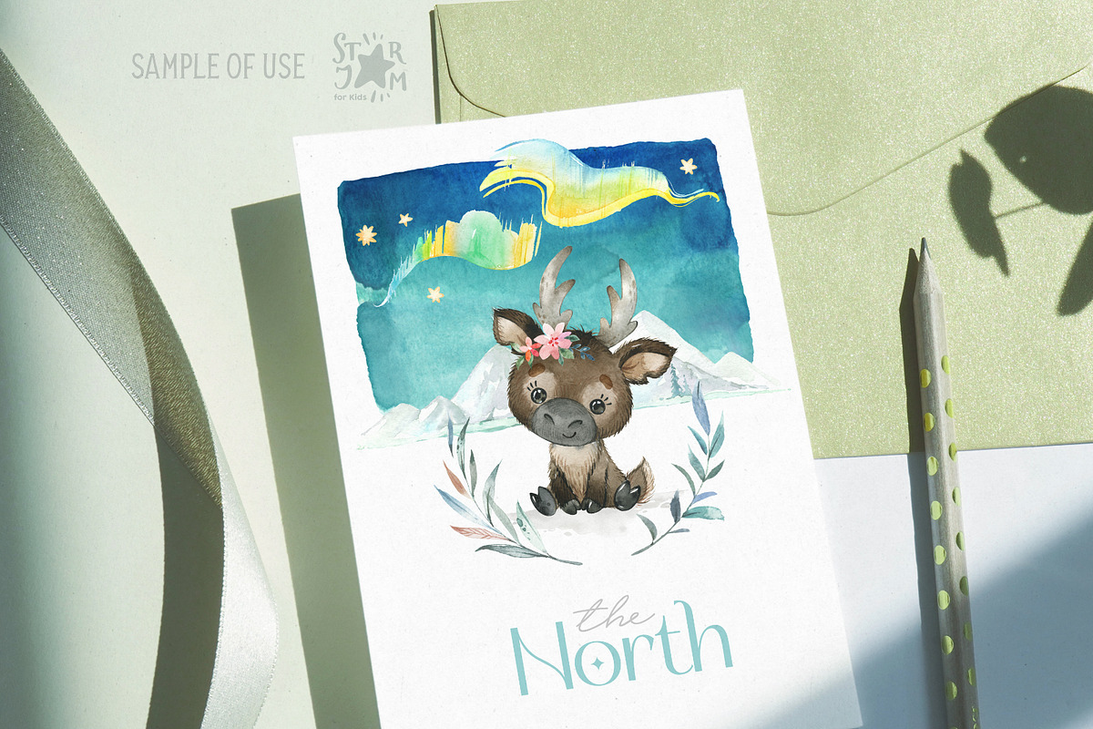 The North. Watercolor Collection, an Animal Illustration by StarJam (Photo 3 of 8)
