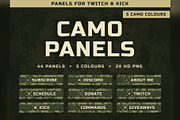 Camo Twitch & Kick Panels, an Object Graphic by Gear Store (Thumbnail 1 of 11)