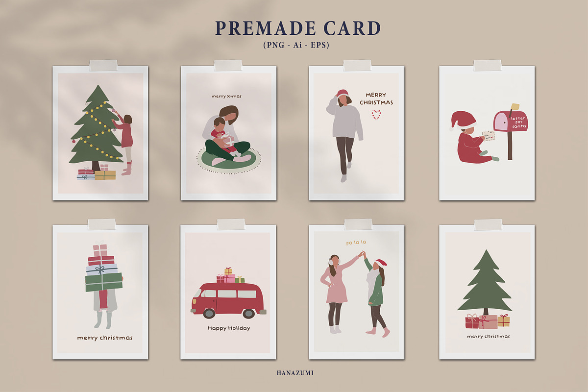 Christmas Winter BUNDLE, a Decorative Illustration by Hanazumi (Photo 17 of 20)
