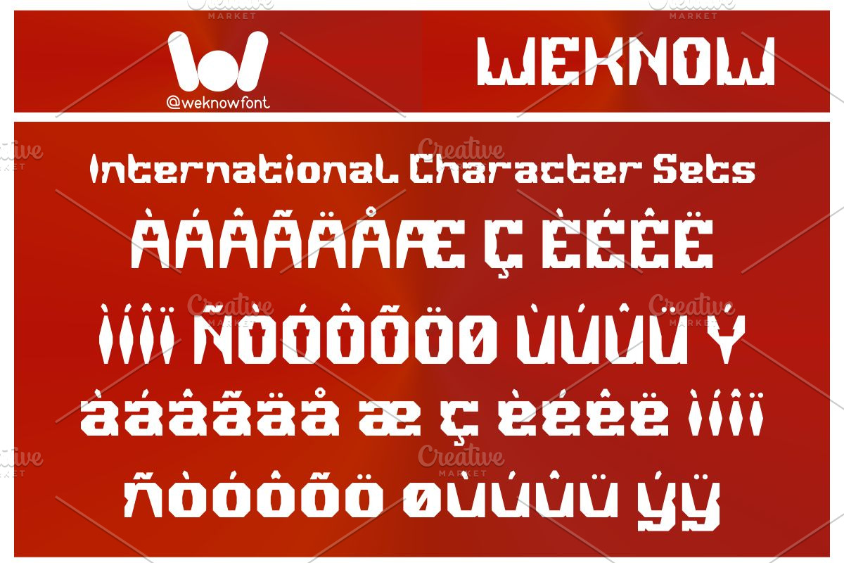 Change Effect font, a Font by weknow (Photo 8 of 8)