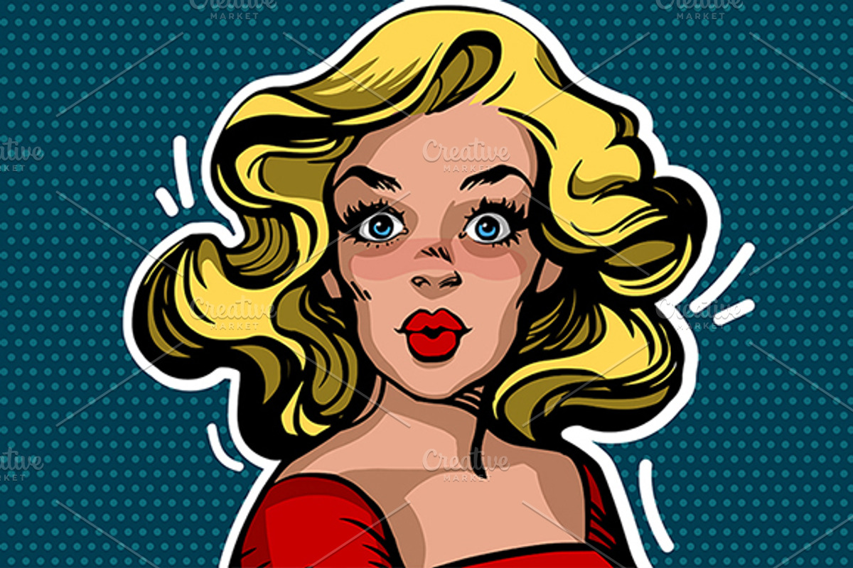 Pop art woman, an Illustration by Ira Cvetnaya (Photo 1 of 6)