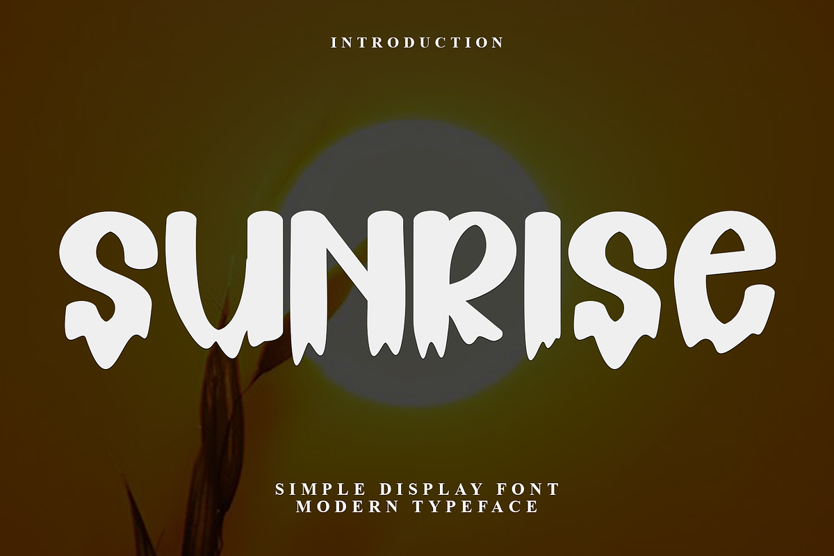 Sunrise, a Serif Font by FreshTypeINK (Photo 1 of 8)