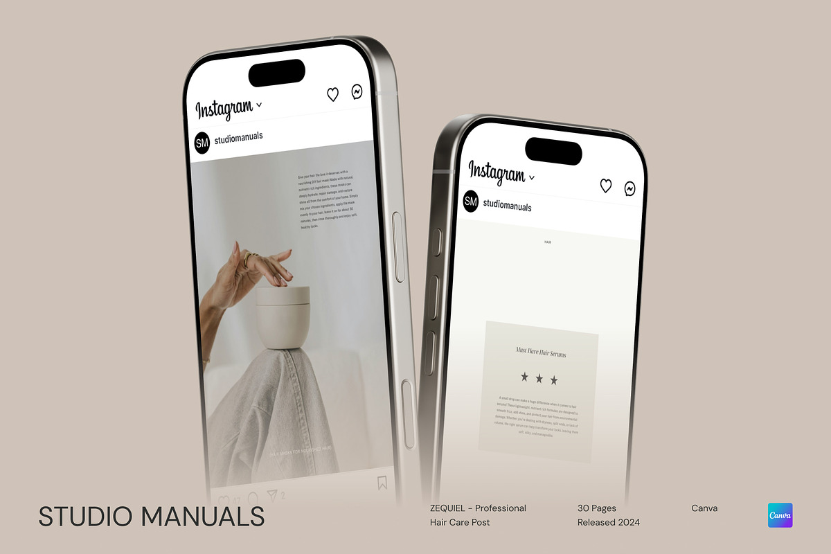 ZEQUIEL - Professional Hair Care, a Social Media Template by Studio Manuals (Photo 2 of 8)