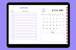 2024-2025 Digital Monthly Planner