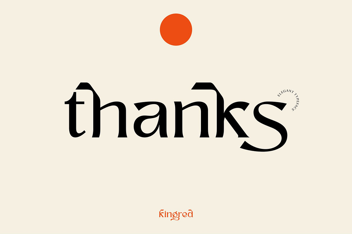 Kingred, a Font by ngene (Photo 11 of 11)