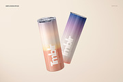20oz Skinny Tumbler Mockup Set, a Cups & Container Mockup by creatsy5 (Thumbnail 7 of 16)